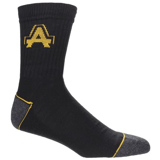 Amblers Safety Amblers Cotton Men's Black Work Socks - Image 1