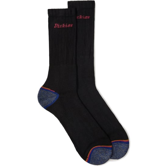 Dickies Sterke Polyester Unisex Volwassenen Zwarte Werk Sokken - Image 1