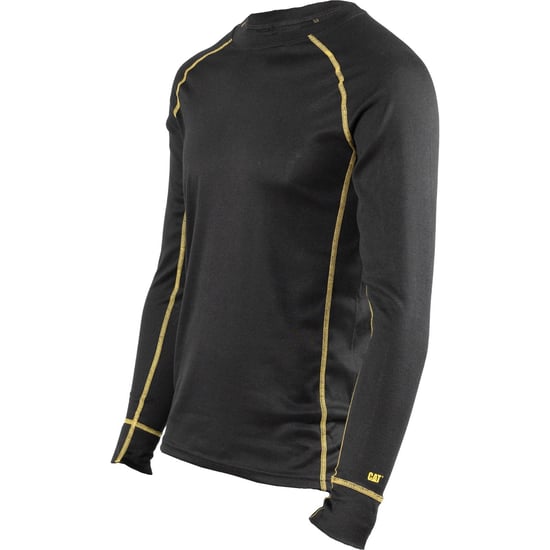 Caterpillar Thermo Polyester Heren Zwarte Basislaag Shirt - Image 4