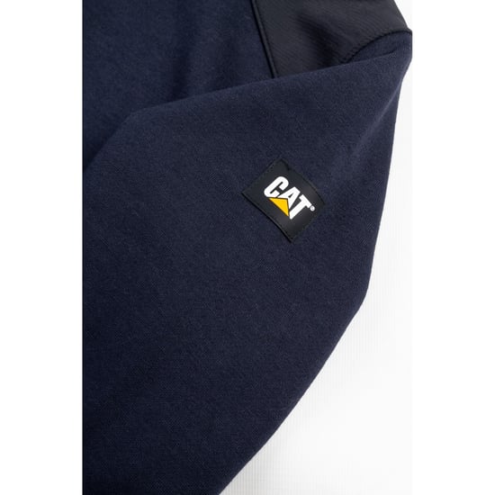 Caterpillar Essentials Polyester Men's Blue Hooded Sweatshirt - Image 6