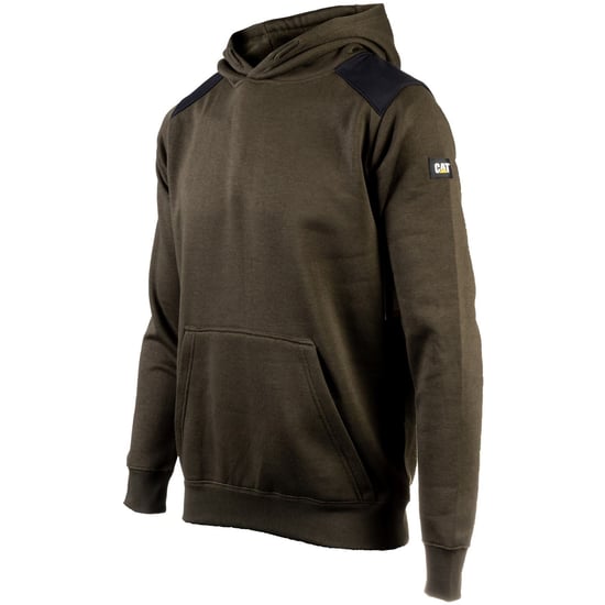 Caterpillar Essentials Polyester Men's Moss Hooded Sweatshirt - Image 2