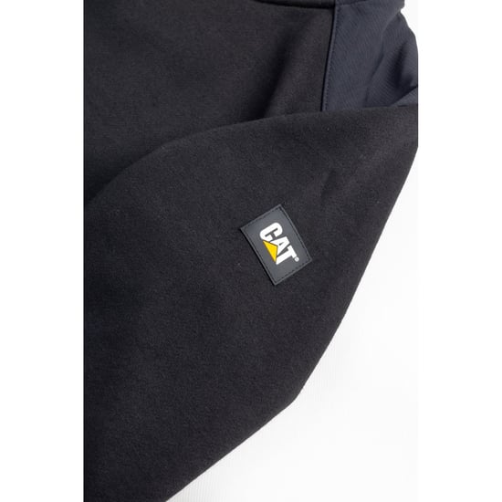 Caterpillar Essentials Polyester Heren Zwarte Hooded Sweatshirt - Image 6