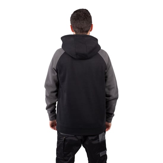 Caterpillar Raglan Katoenen Zwarte Hoodie voor Mannen - Image 2
