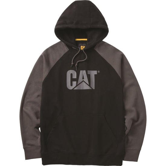 Caterpillar Raglan Katoenen Zwarte Hoodie voor Mannen - Image 4