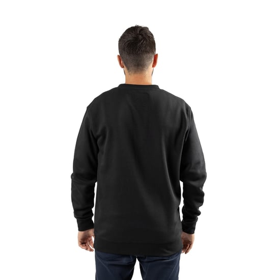 Caterpillar Middengewicht Crewneck Katoenen Mannen Zwarte Sweatshirt - Image 2