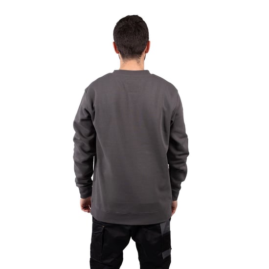 Caterpillar Midweight Crewneck Katoenen Heren Grijze Sweatshirt - Image 2