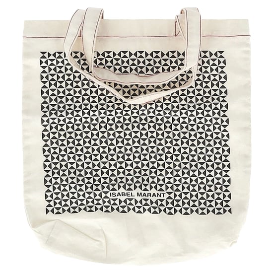 Isabel Marant Printed Canvas Tote in White Cotton - Image 1