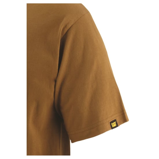 Caterpillar Merkenlogo Katoenen Heren Bronze T-Shirt - Image 4