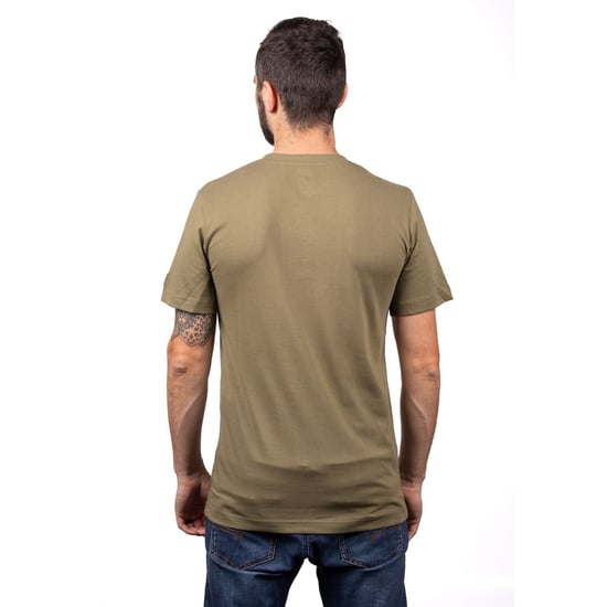 Caterpillar Essentials Short-sleeve Cotton Men's Green T-Shirt - Image 2