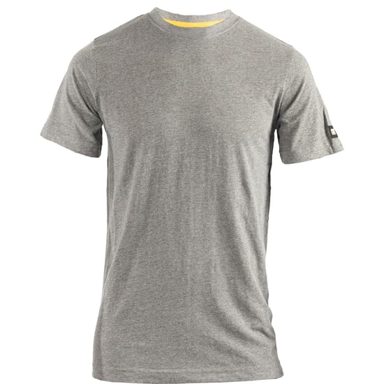 Caterpillar Essentials Short-sleeve Cotton Men's Grey T-Shirt - Image 1