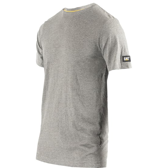Caterpillar Essentials Short-sleeve Cotton Men's Grey T-Shirt - Image 3