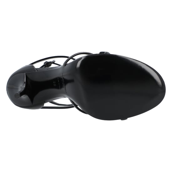 Saint Laurent Cassandra Sandals In Patent Leather Black - Image 4