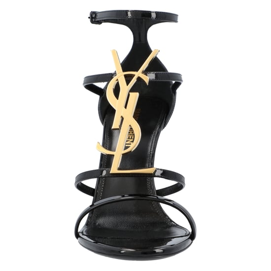 Saint Laurent Cassandra Sandals In Patent Leather Black - Image 5