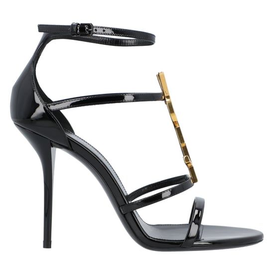 Saint Laurent Cassandra Sandals In Patent Leather Black - Image 6