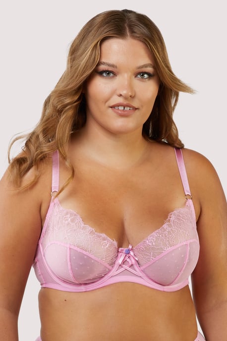 Playful Promises Ziggy Lace And Spotted Mesh Bra - Image 2