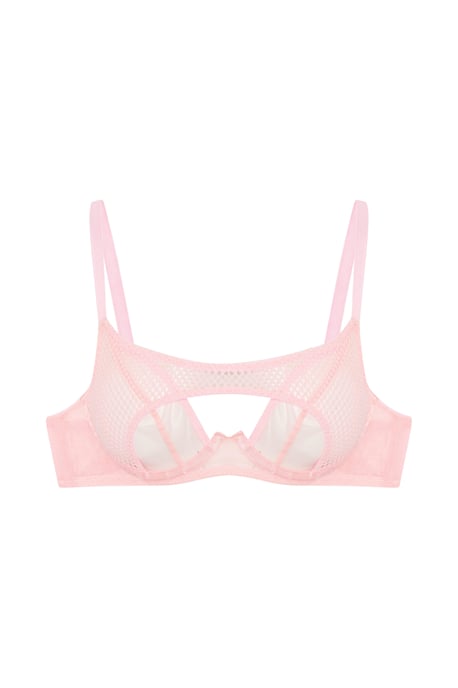 Hustler Greta Cut Out Fishnet Bra - Image 1