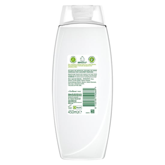 Simple Kind To Skin Sensitive Shower Gel Body Wash W/ Hypoallergenic 450ml, 6pk - Image 4