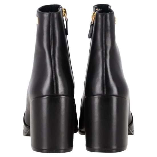 Stuart Weitzman Quinn Block Heel Ankle Boots in Black Leather - Image 5