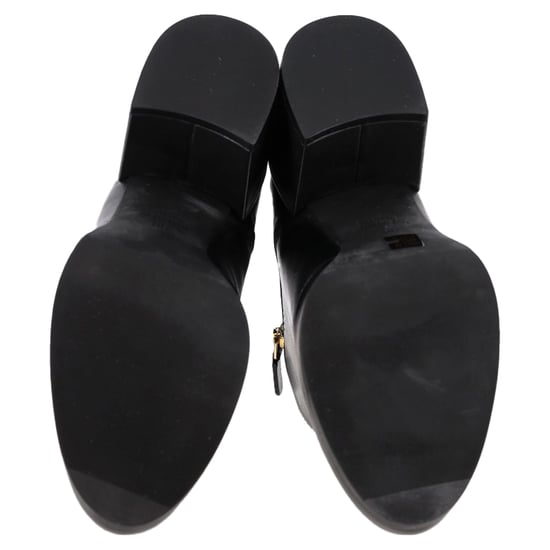 Stuart Weitzman Quinn Block Heel Ankle Boots in Black Leather - Image 6