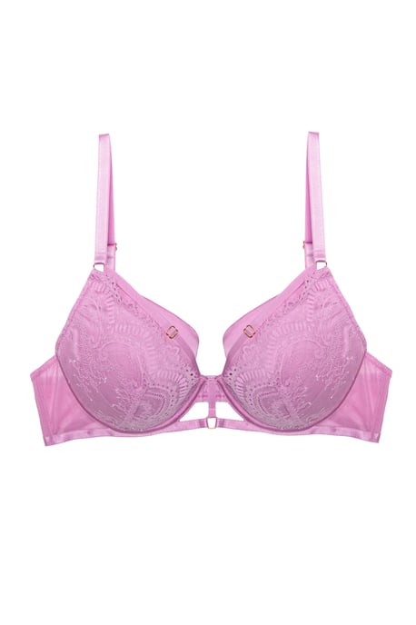 Megan X Wolf & Whistle Marlie Lace And Satin Bra - Image 5