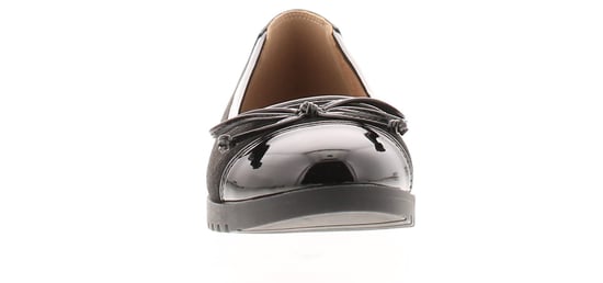 Platino Womens Flat Shoes Bally Slip On black microfiber - Image 3