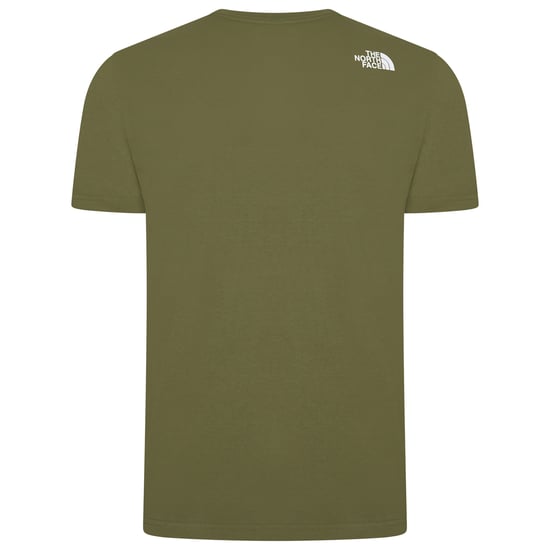 The North Face Men's NSE Patch Logo T-Shirt Forest Olive - Image 3
