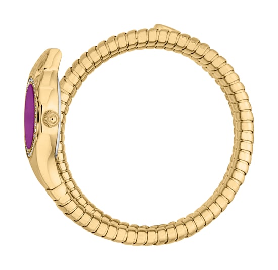 Purple Dial Gold Snake 316L Stainless Steel Watch - Image 3