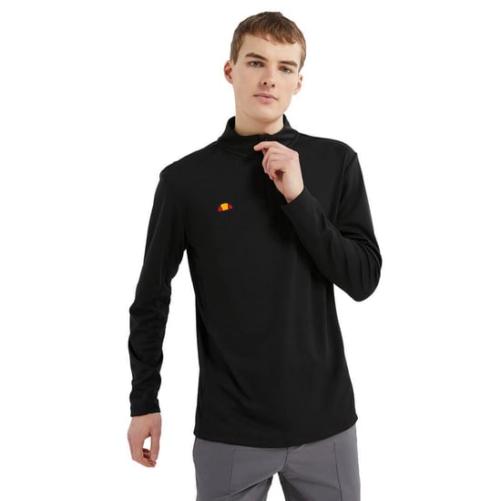 Ellesse Mens Rolbi Quarter Zip Top (Black) - Image 3