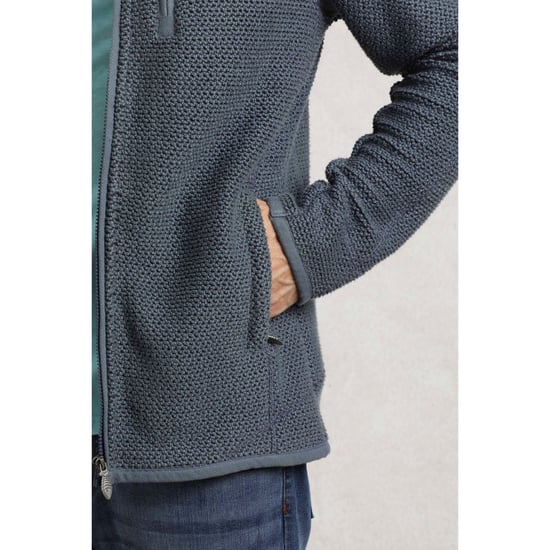 Weird Fish Mens Transom Zip Macaroni Eco Friendly Jacket (Dusty Blue) - Image 4