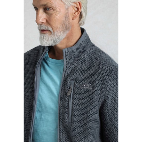 Weird Fish Mens Transom Zip Macaroni Eco Friendly Jacket (Dusty Blue) - Image 5