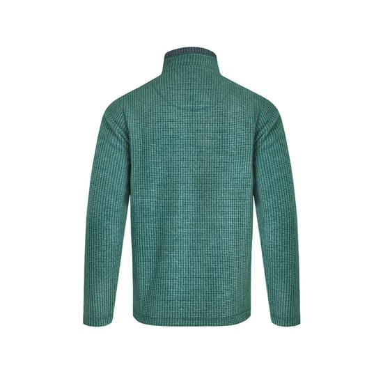 Weird Fish Heren Newark Grid Eco Friendly Quarter Zip Fleece Top (Bladgroen) - Image 2