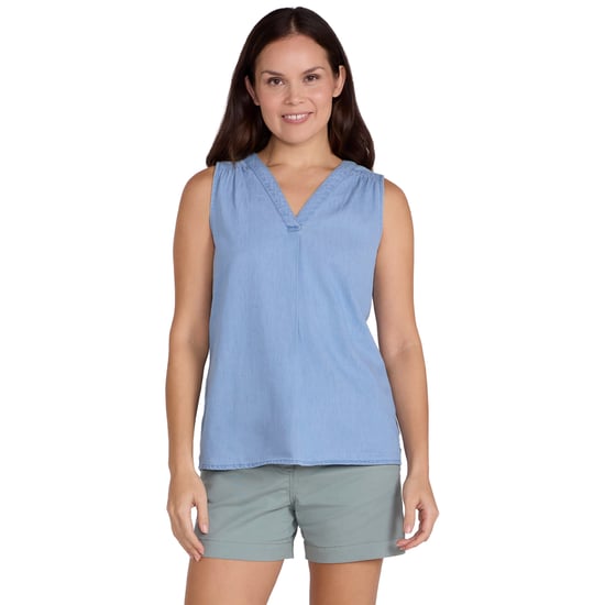 Mountain Warehouse Dames/Tussen Toscane Chambray Mouwloze Shirt (Lichtblauw) - Image 4