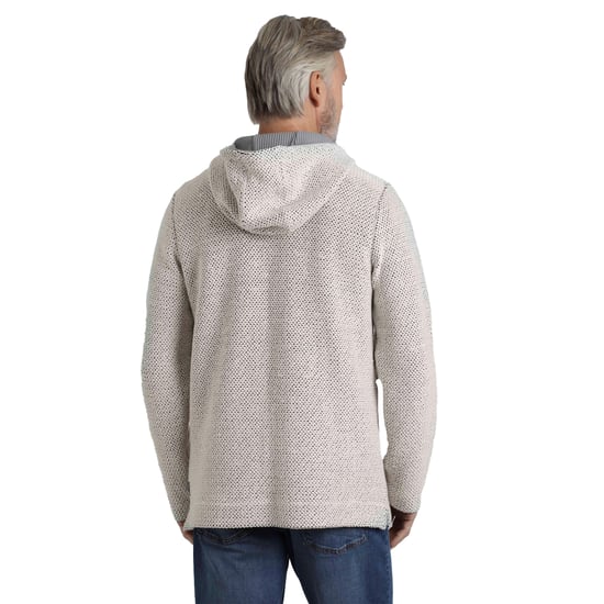 Weird Fish Heren Bakersfield Macaroni Knop Hals Hoodie (Ecru) - Image 2