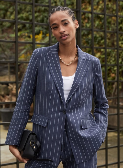 Thea Linen Blazer - Image 1
