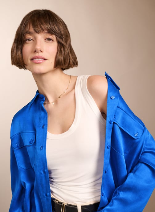 Carolyn Recycled Cupro Shirt - Image 3