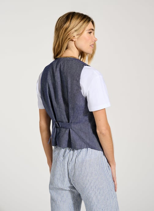 Ulrika Linen Waistcoat - Image 2