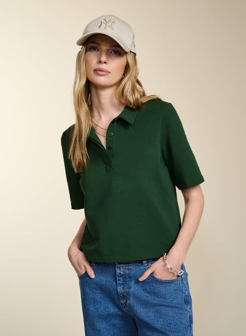 Margaret Regenerative Cotton Polo Tee - Image 2