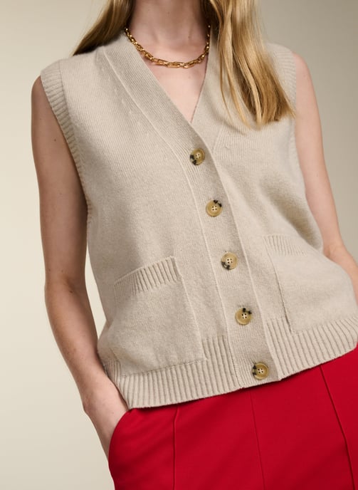 Anita Recycled Wool Vest - Image 3