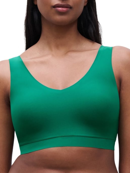 SoftStretch V-Neck Jersey Crop Top - Image 1