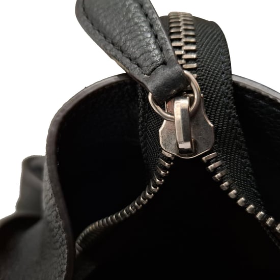 Celine Mini Grained Luggage Tote in Black Leather - Image 5