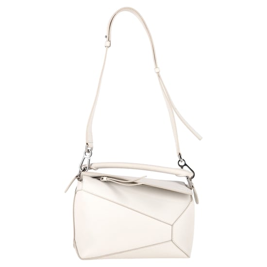 Loewe Puzzle Small Bag in White Calfskin Leather - Image 1
