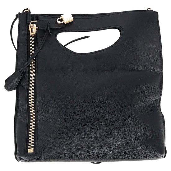 Tom Ford Top Handle Shoulder Bag in Black Leather - Image 4