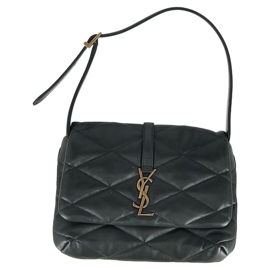 Saint Laurent Le 57 Flap YSL Shoulder Bag in Green Quilted Leather - Image 1