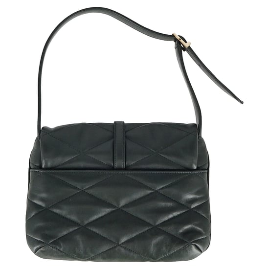 Saint Laurent Le 57 Flap YSL Shoulder Bag in Green Quilted Leather - Image 2