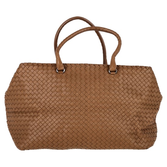 Bottega Veneta Intrecciato Tegelväska i brunt läder - Image 3