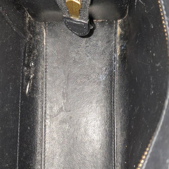 Celine Nano Luggage-väska i svart kalvskinn - Image 6