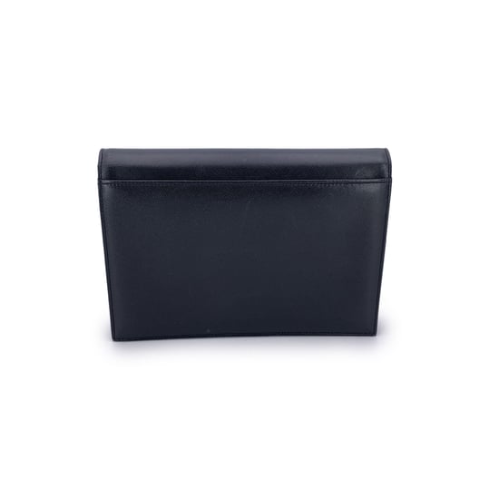 Yves Saint Laurent Vintage Leather Clutch Bag - Image 3
