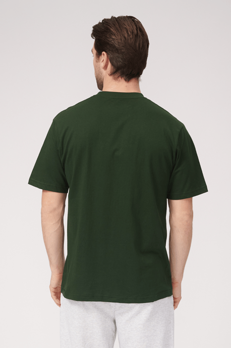 Oversized T-shirt - Donkergroen - Image 2