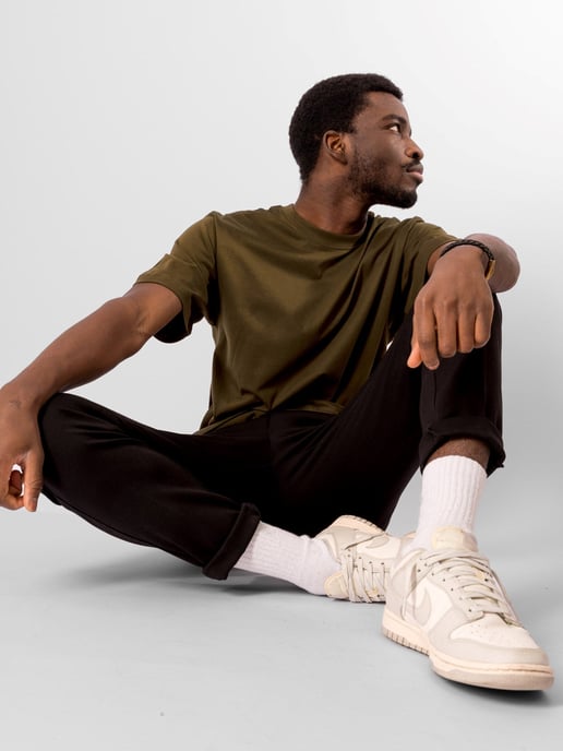 Oversized T-shirt - Olive - Image 2