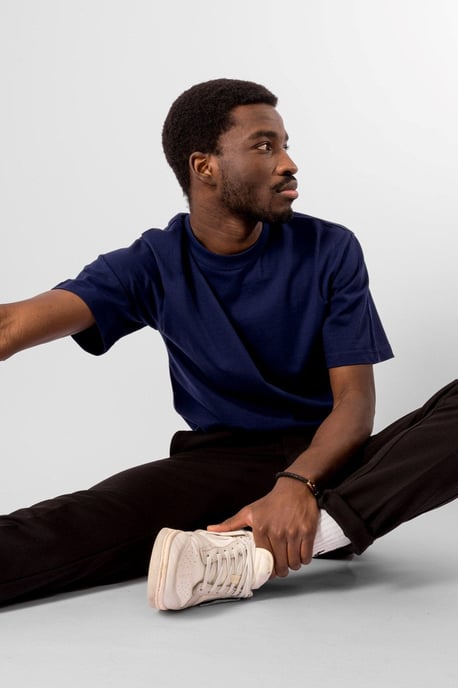Oversized T-shirt - Kobaltblauw - Image 2